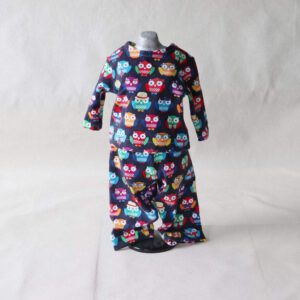 Poppenkleding broek + shirt (uiltjes)