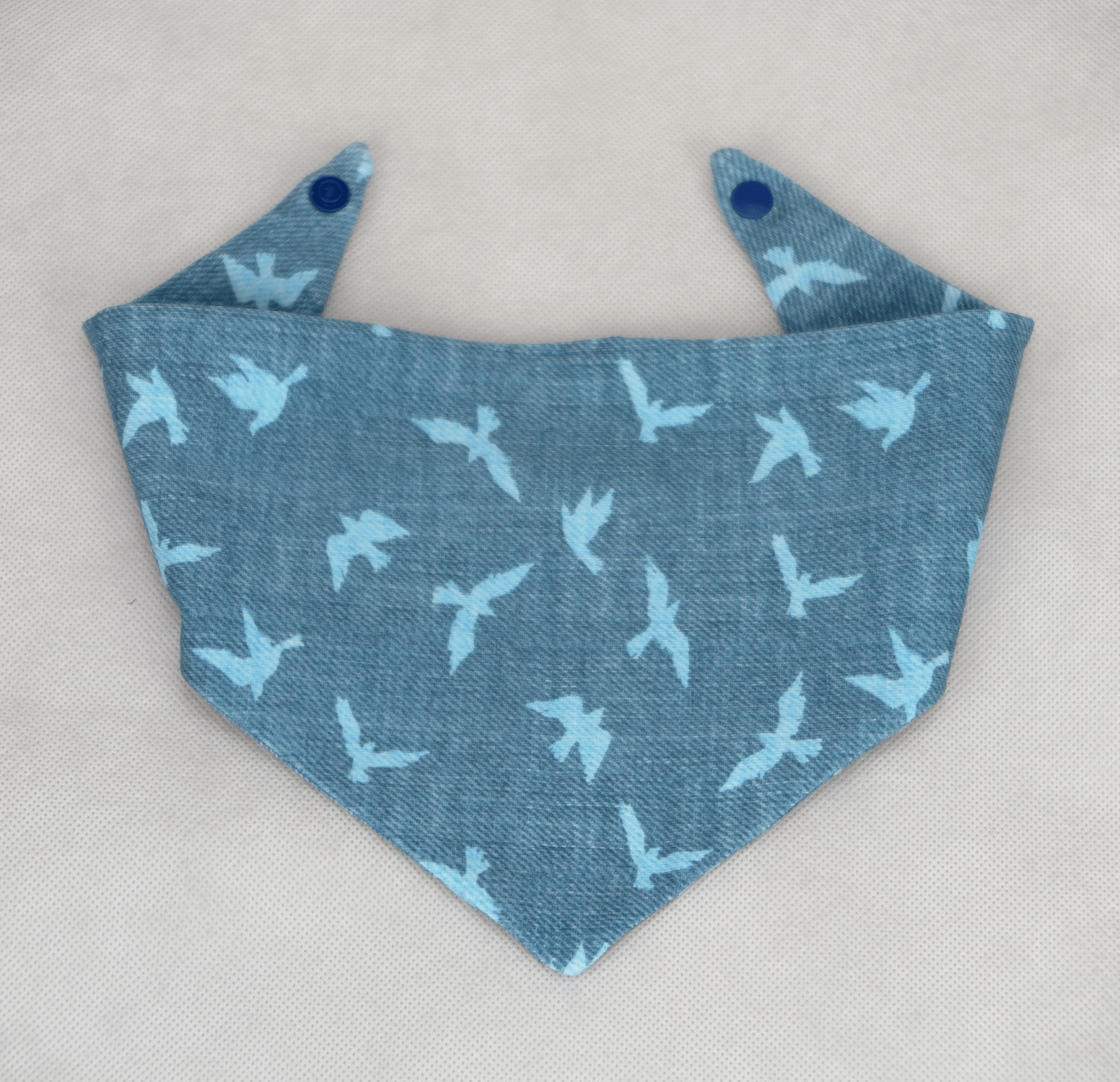 Bandana Blauw met vogels