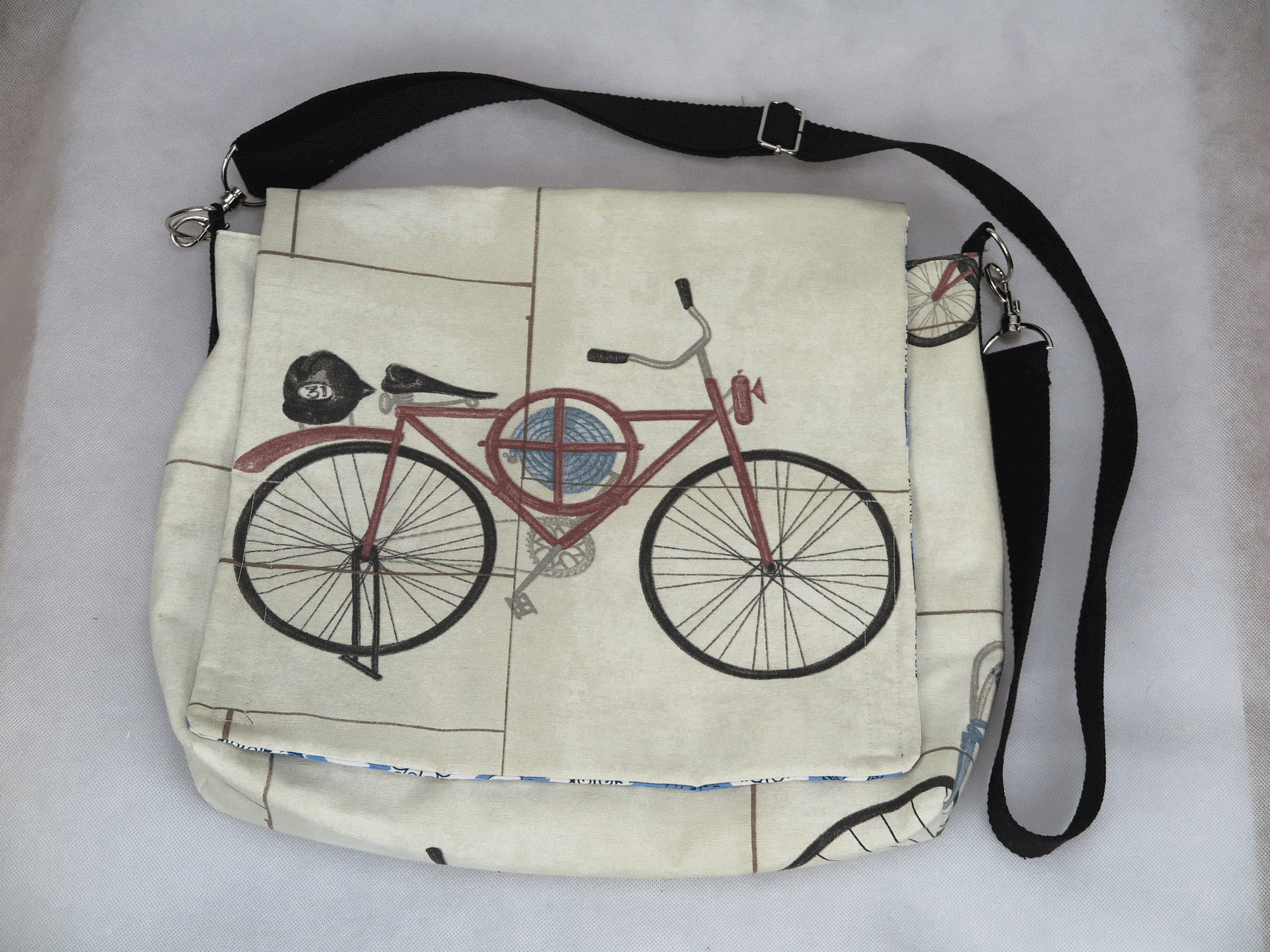 Schoudertas met Fietsen 36x30cm