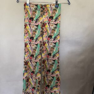 Flaredbroek met dierenprint mt 122